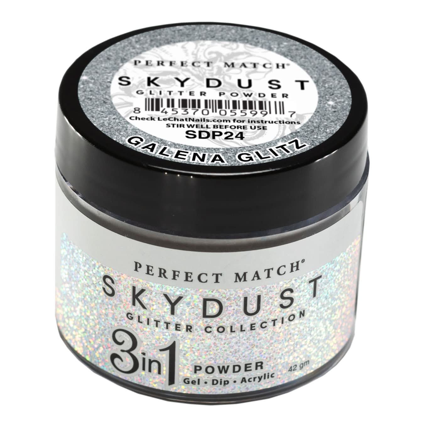 LeChat Perfect Match, 3 in 1 Powder, Skydust Galena Glitz