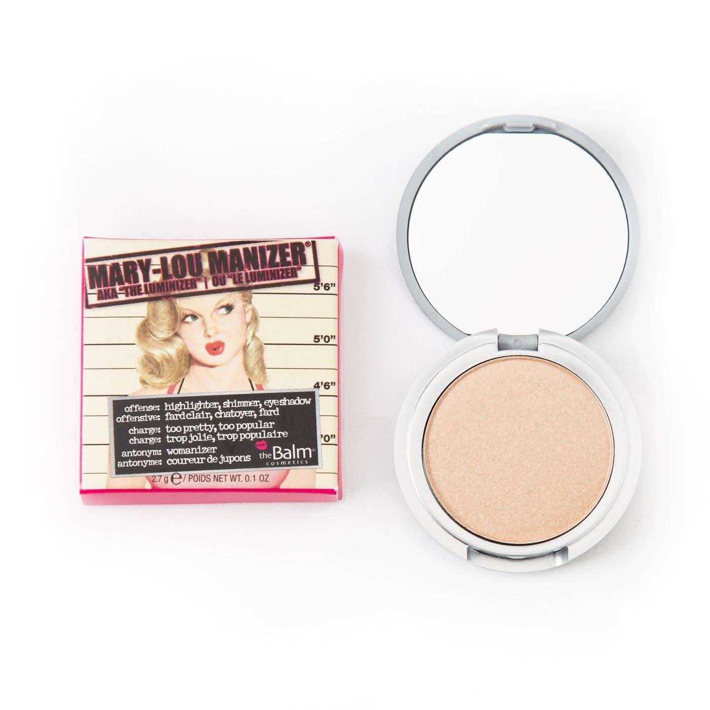 the Balm Mary-Lou Manizer Highlighter Travel Size 0.17 oz - Subtle Glow