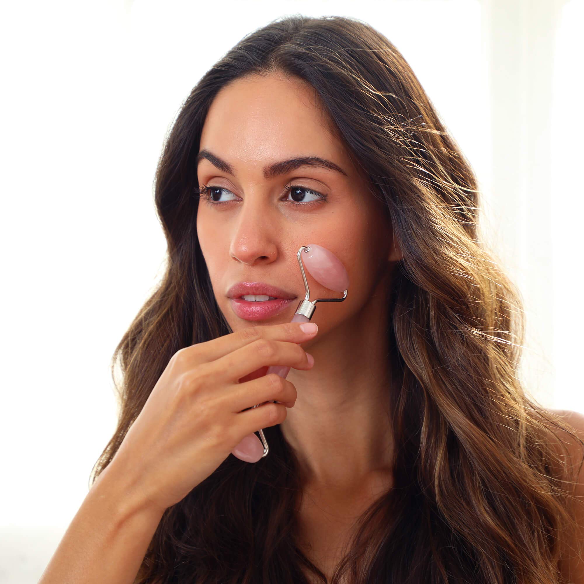 Daily Facial Roller - Daily Concepts -Two Stone Heads, Small Stone For Under Eye Area ~ Large Stone For Entire Face