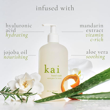 kai hand wash & hand soap, 12 oz