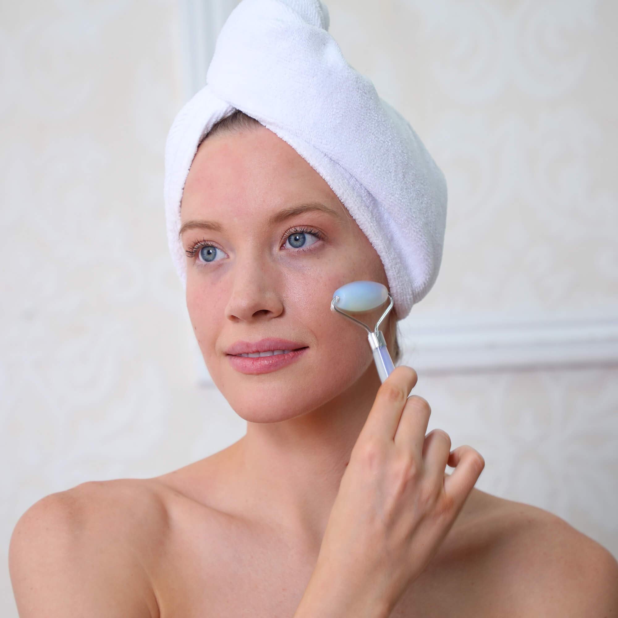 Daily Facial Roller - Daily Concepts -Two Stone Heads, Small Stone For Under Eye Area ~ Large Stone For Entire Face