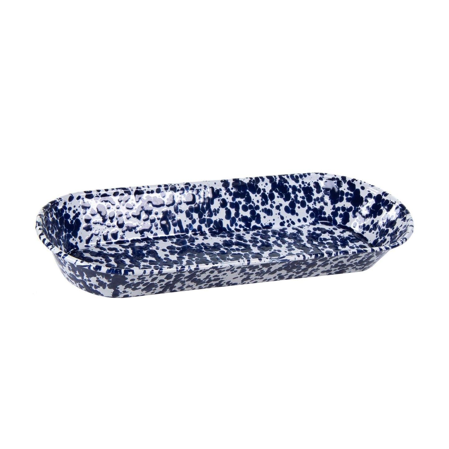 Golden Rabbit Enamelware 16 in Oval Basket