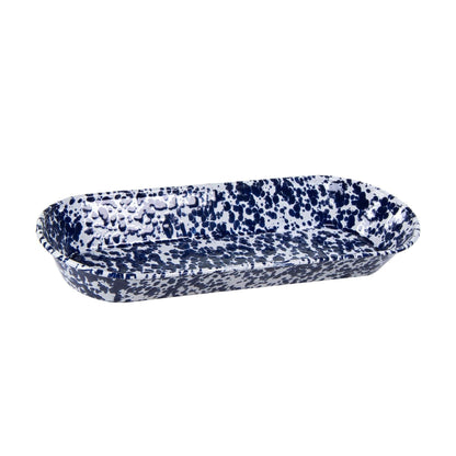 Golden Rabbit Enamelware 16 in Oval Basket