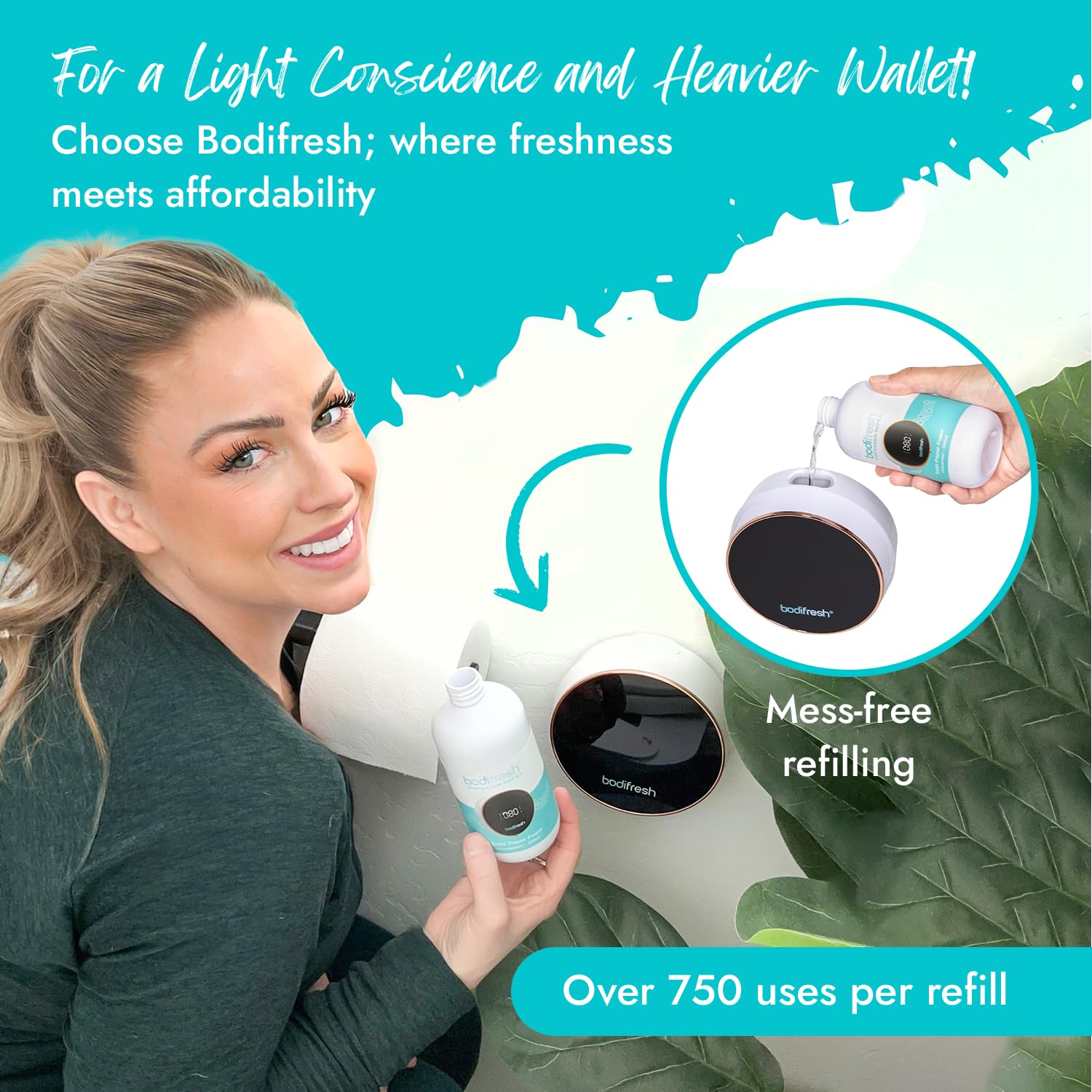 BODIFRESH - Toilet Paper Foam Dispenser Starter Kit