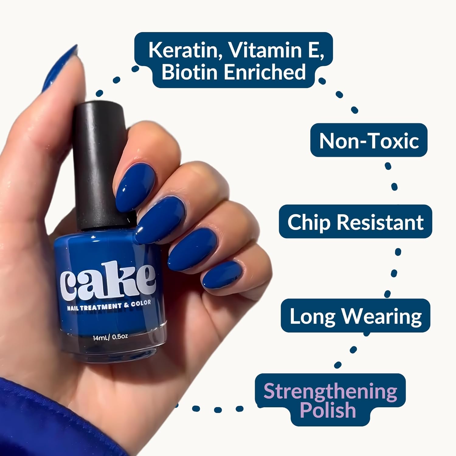 CAKE Nail Strengthening Polish - Anchor Down