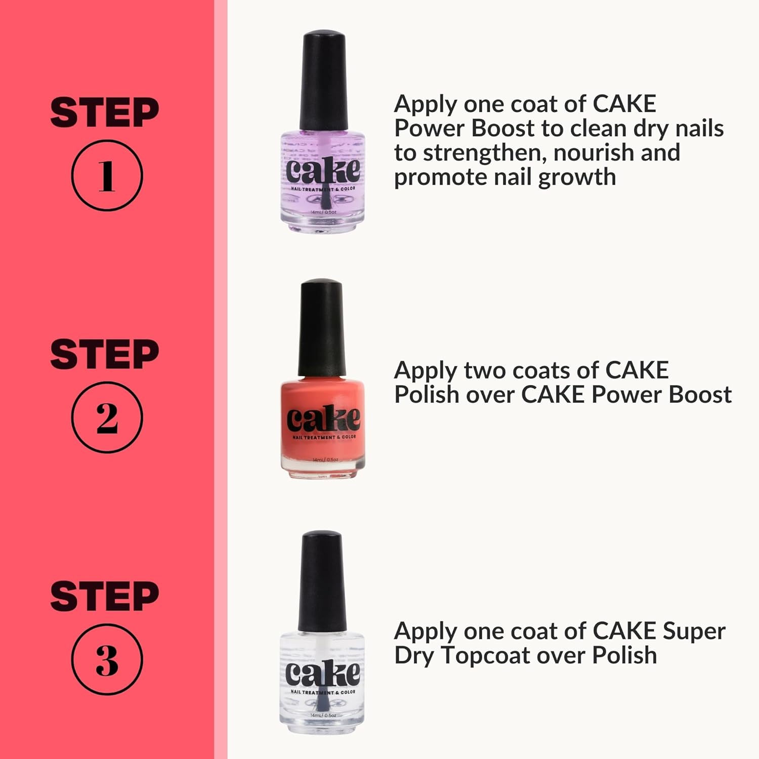 CAKE Nail Strengthening Polish - Afterglow