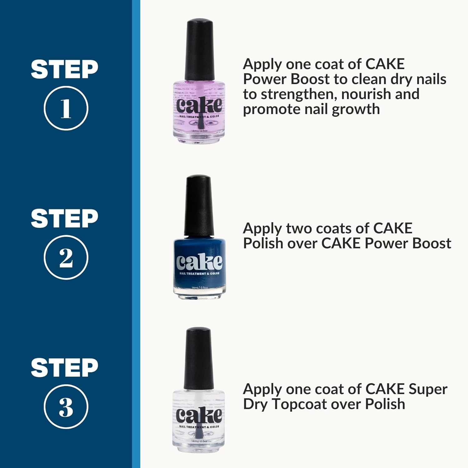 CAKE Nail Strengthening Polish - Anchor Down