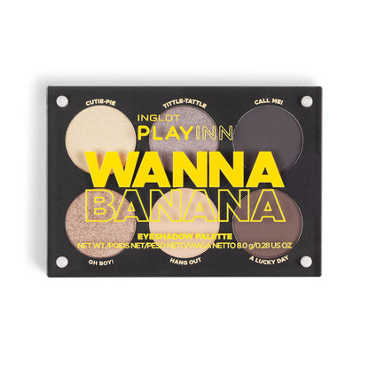 Inglot PLAYINN Eyeshadow Palette (Wanna Banana)
