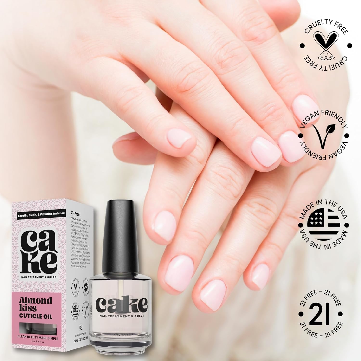 Cake Polish Almond Kiss Cuticle Oil