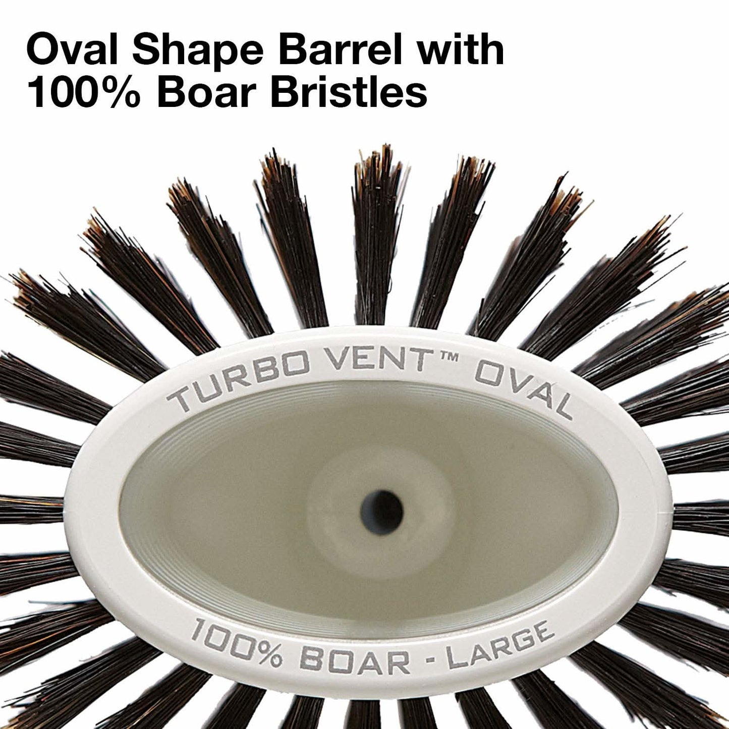 Olivia Garden Ceramic and Ion Turbo Vent 100% Boar Bristle Round Hair Brush CI-BR (4 1/2")