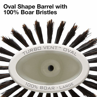 Olivia Garden Ceramic and Ion Turbo Vent 100% Boar Bristle Round Hair Brush CI-BR (4 1/2")