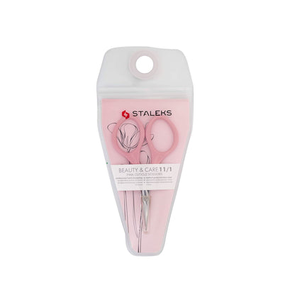 Staleks Beauty & Care 11 Type 1 Pink Cuticle Scissors Blade Width 20 mm SBC-11/1