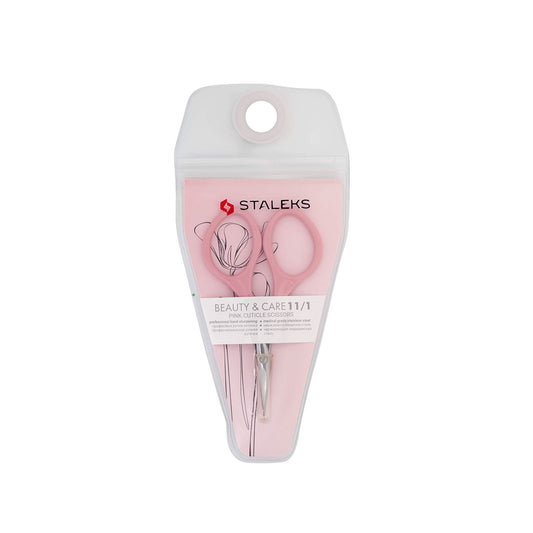 Staleks Beauty & Care 11 Type 1 Pink Cuticle Scissors Blade Width 20 mm SBC-11/1