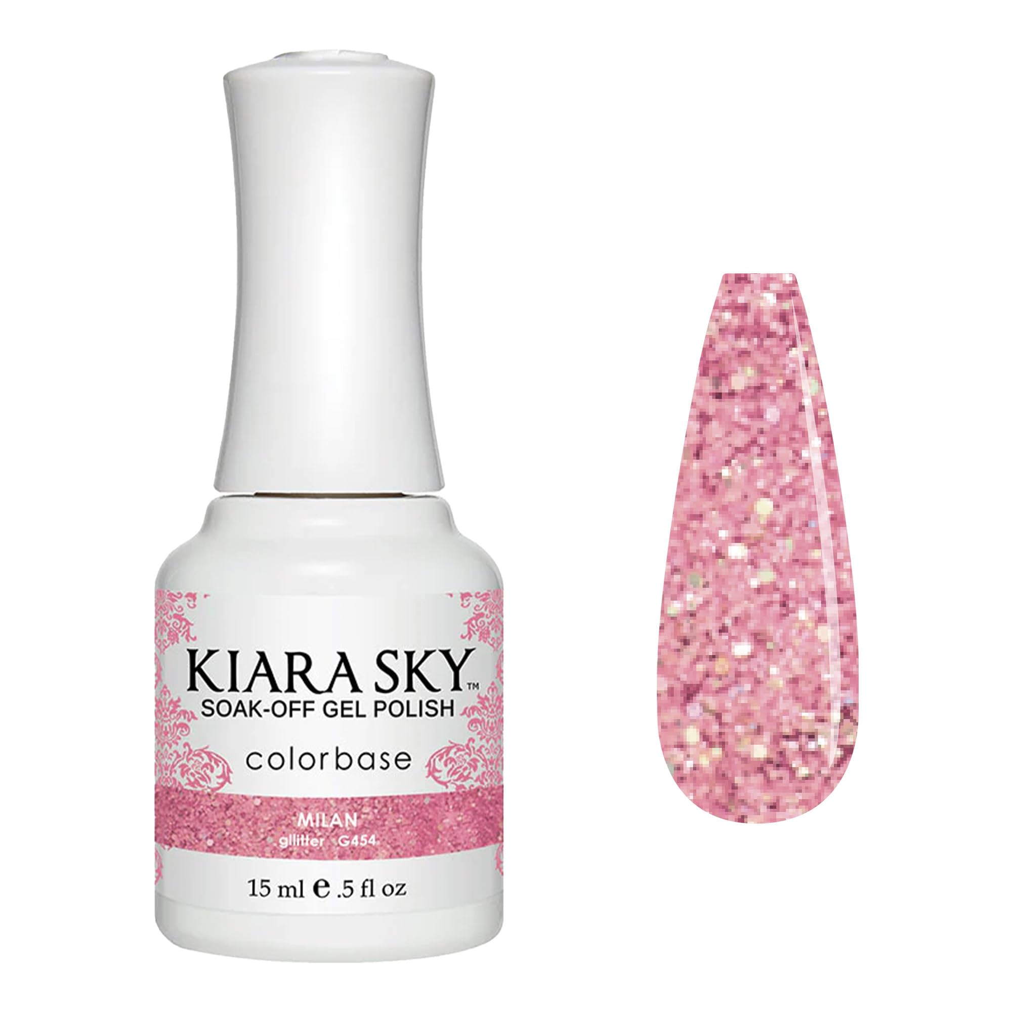 KIARA SKY Soak Off Gel Nail Polish 0.5 fl oz, DARK PINK SHADES