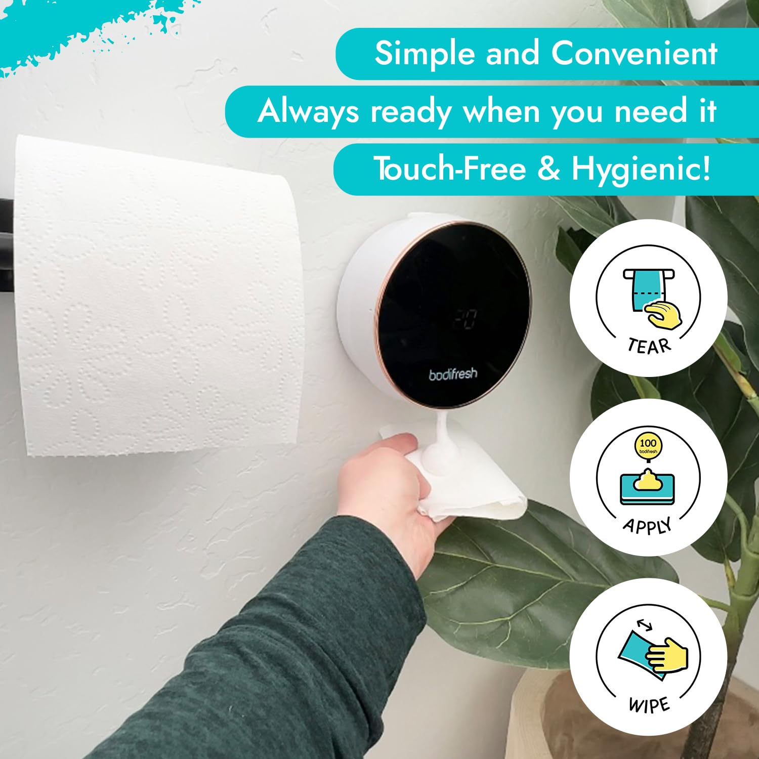 BODIFRESH - Toilet Paper Foam Dispenser Starter Kit