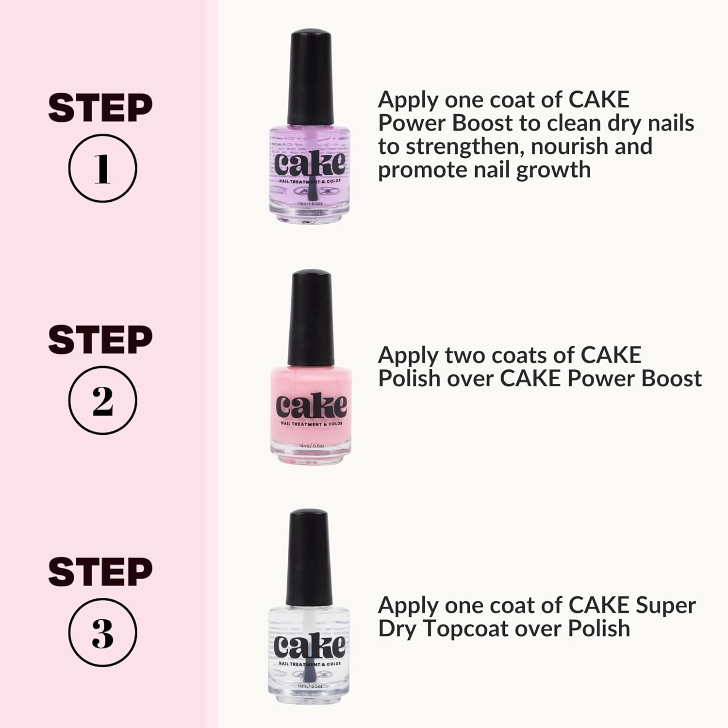 CAKE Nail Strengthening Polish - Love Shack