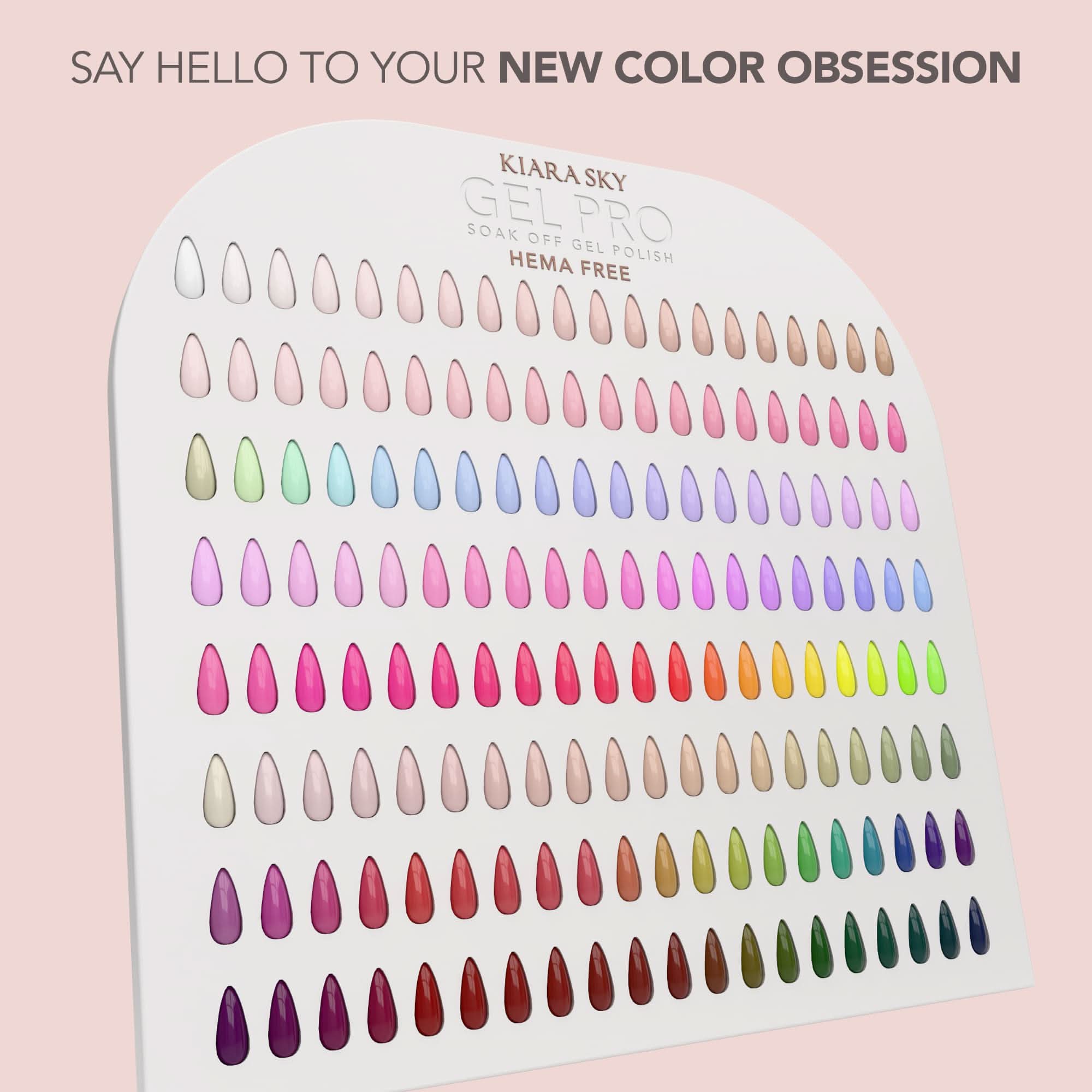 KIARA SKY Pro Hema-Free Gel Nail Polish, Everlasting, 0.5 Fl oz