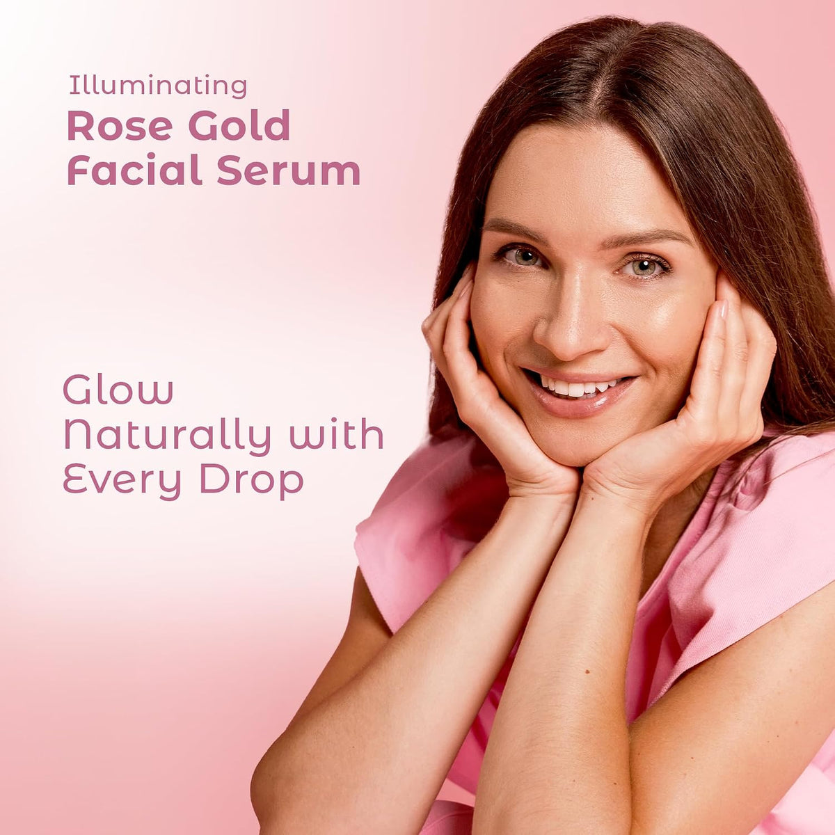 Cosmedica Rose Gold Glow Serum Elixir for Face - Illuminating Primer, 2oz