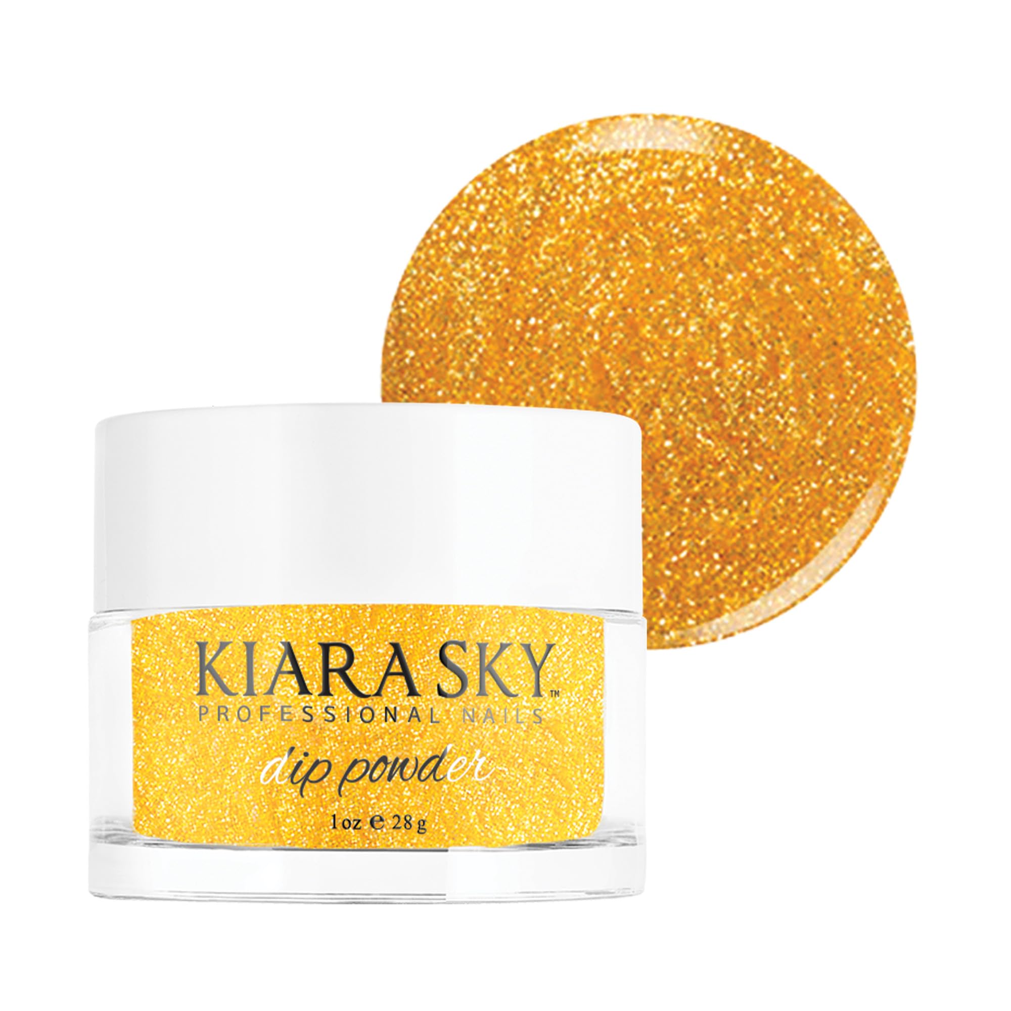 Kiara Sky Long Lasting Nail Dip Powder Gold Tones 1 oz