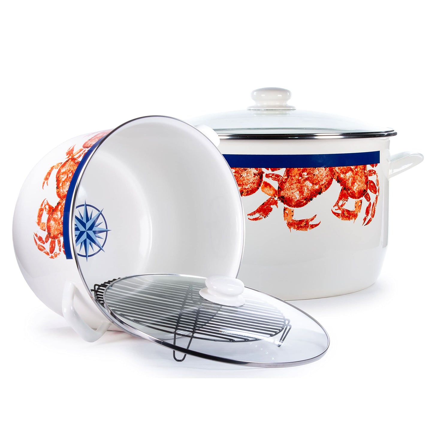 Golden Rabbit Enamelware 18 qt Stock Pot