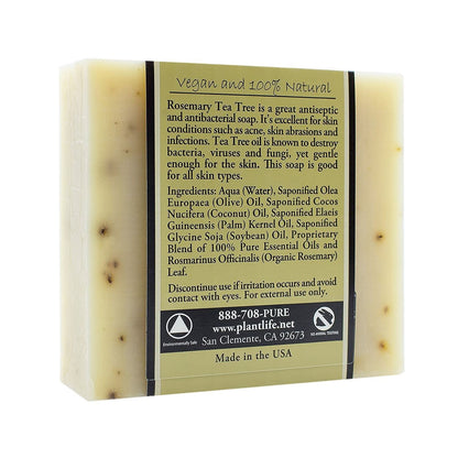 Plantlife Rosemary Tea Tree 4 oz Bar Soap 3-Pack