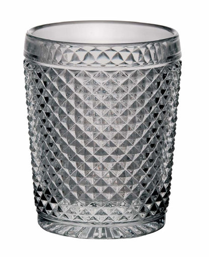 Vista Alegre Bicos Old Fashion Glass, Smoke Set of 4