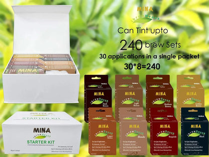 MINA IBROW - HENNA TINT PROFESSIONAL STARTER KIT SET OF 12