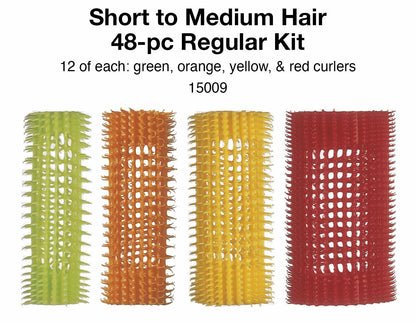 Olivia Garden Jet Set Self-Gripping Curler - Mixed, Short to Medium (48 pcs)
