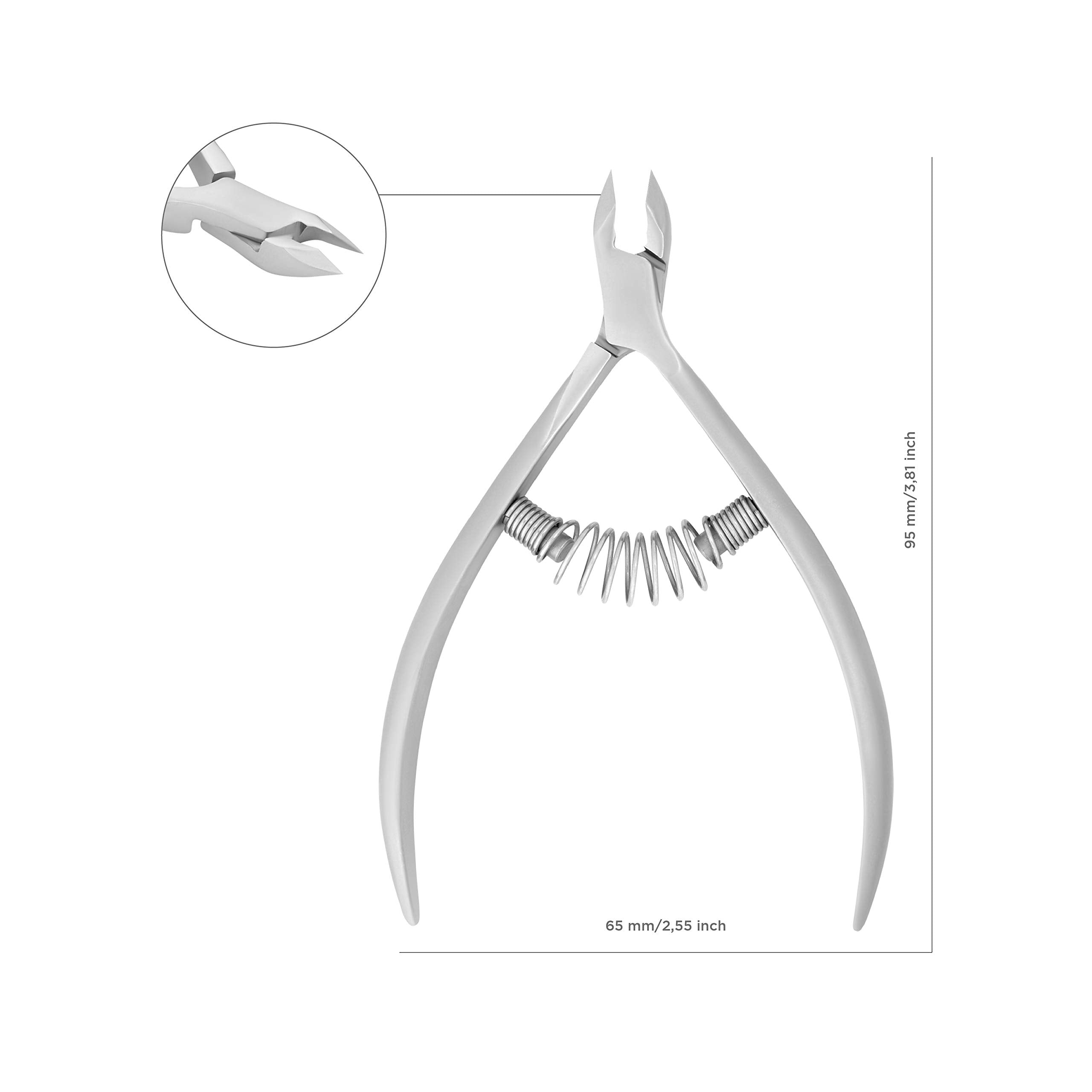 STALEKS Pro Smart 30 NS-30-5 Professional Spring Cuticle Nippers 1/2 Jaw 5mm