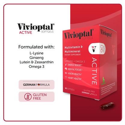Vivioptal ACTIVE Multivitamin & Multimineral Supplement - 1 Year Supply