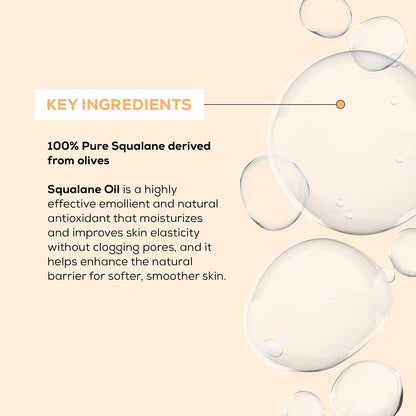 Cosmedica 100% Pure Squalane Oil - Olive-Derived Face Moisturizer, 1oz