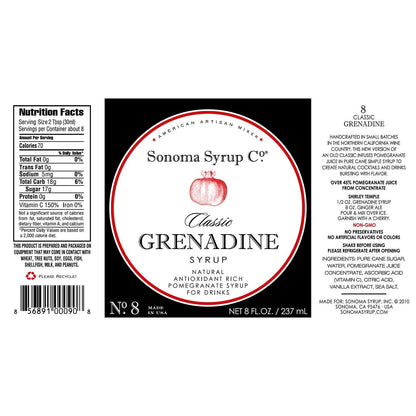 Sonoma Syrup No. 28 Classic Grenadine 8 oz