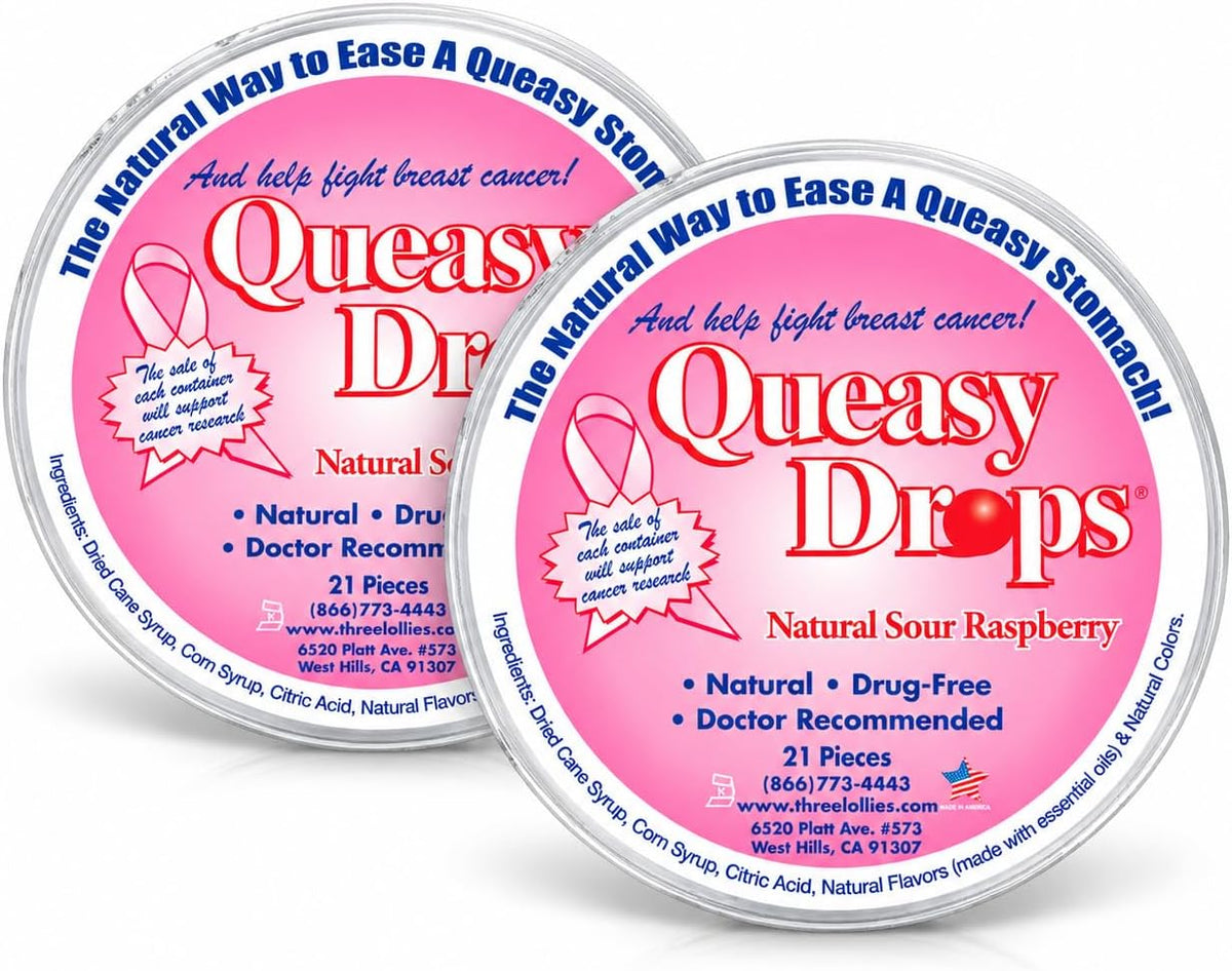 Three Lollies Queasy Drops - 21 ct (2-Pack)
