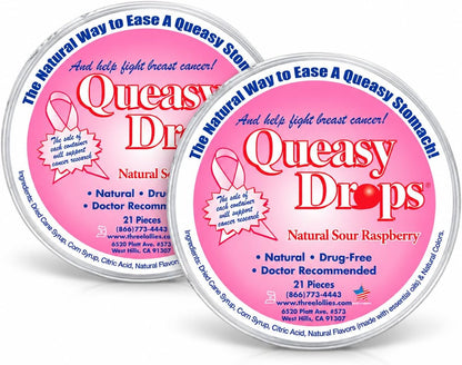 Three Lollies Queasy Drops - 21 ct (2-Pack)