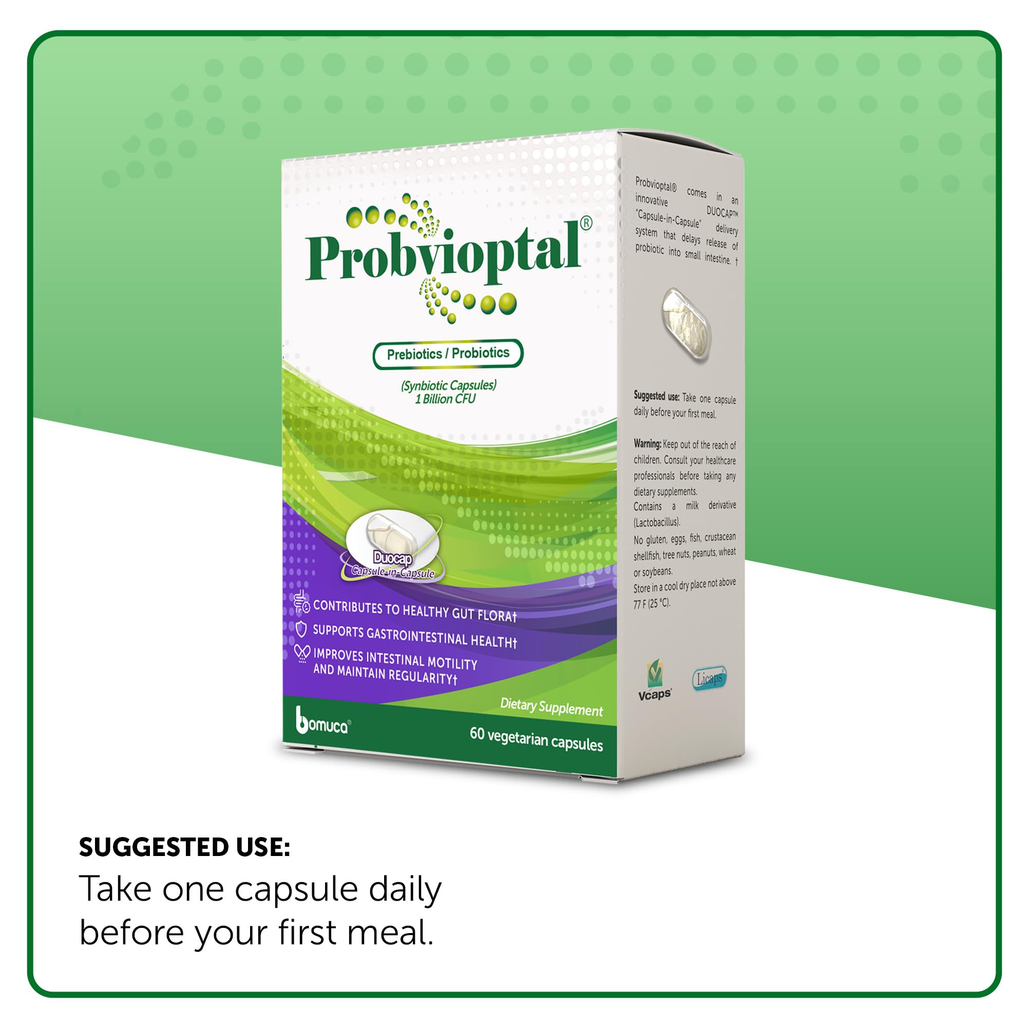 Vivoptal Probvioptal Probiotics & Prebiotics 60 Capsules