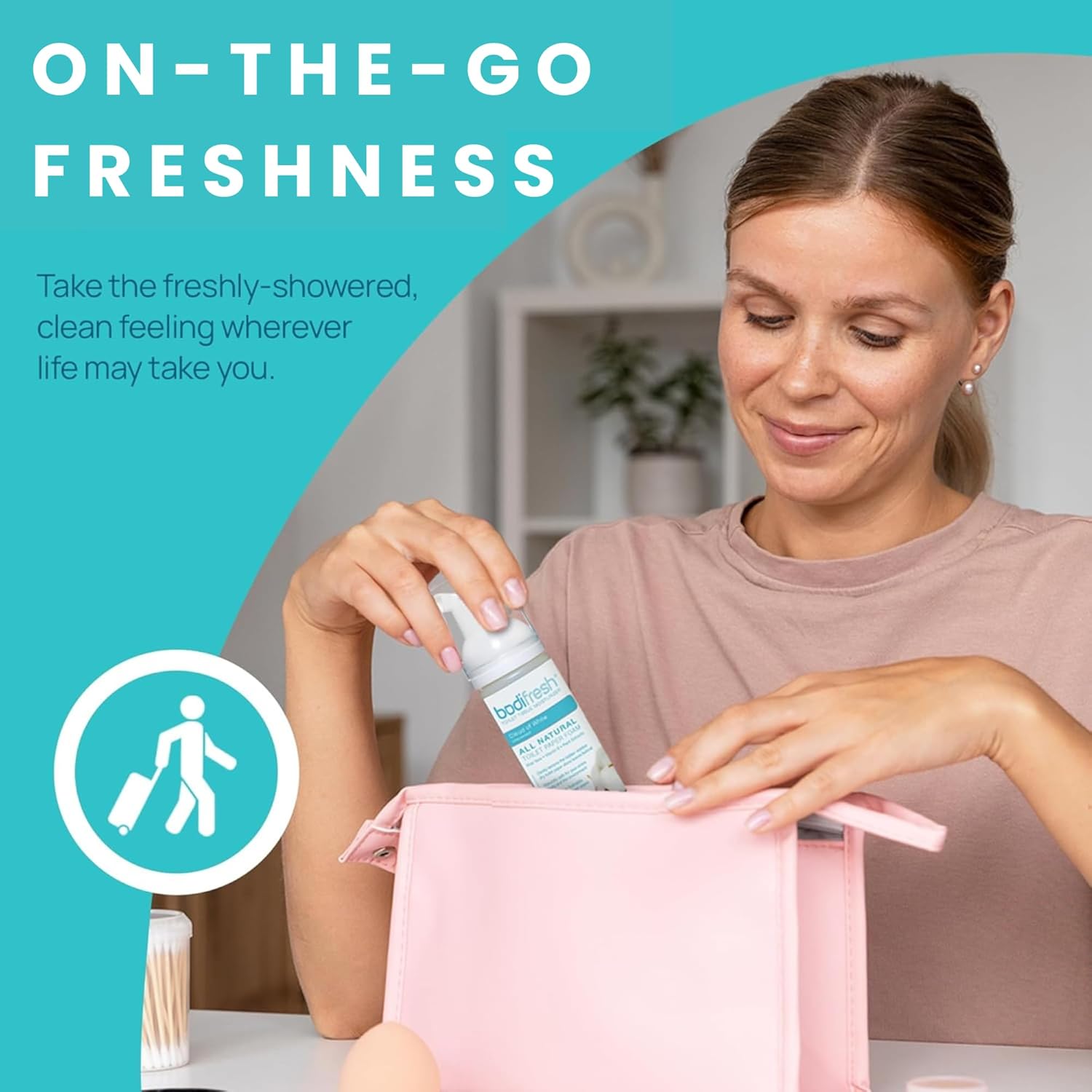 BODI FRESH - Toilet Paper Foam, Liquid Wet Wipe with Aloe & Vitamin E       1.7 Fl Oz - 3PACK