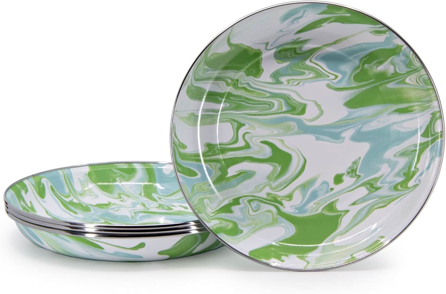 Golden Rabbit Monet Pasta Plates