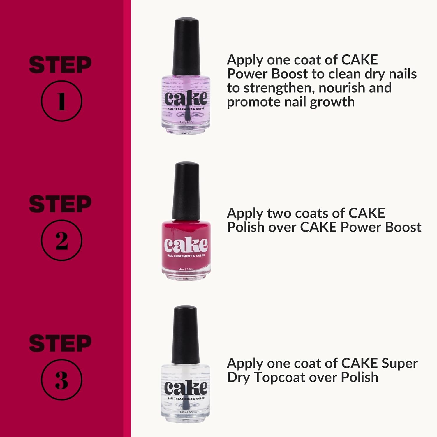 CAKE Nail Strengthening Polish - Under the Affluence