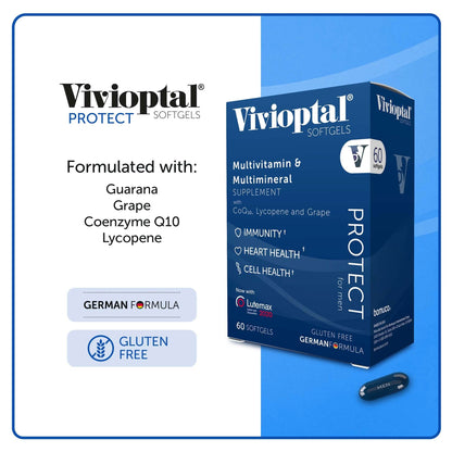 Vivioptal Protect for Men Multivitamin & Multimineral, 60 Capsules