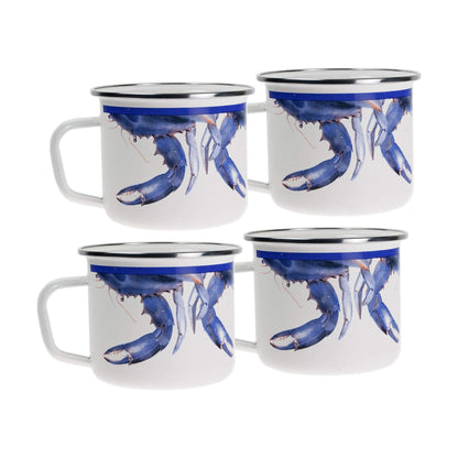 Golden Rabbit Enamelware Grande Mugs - Set of 4