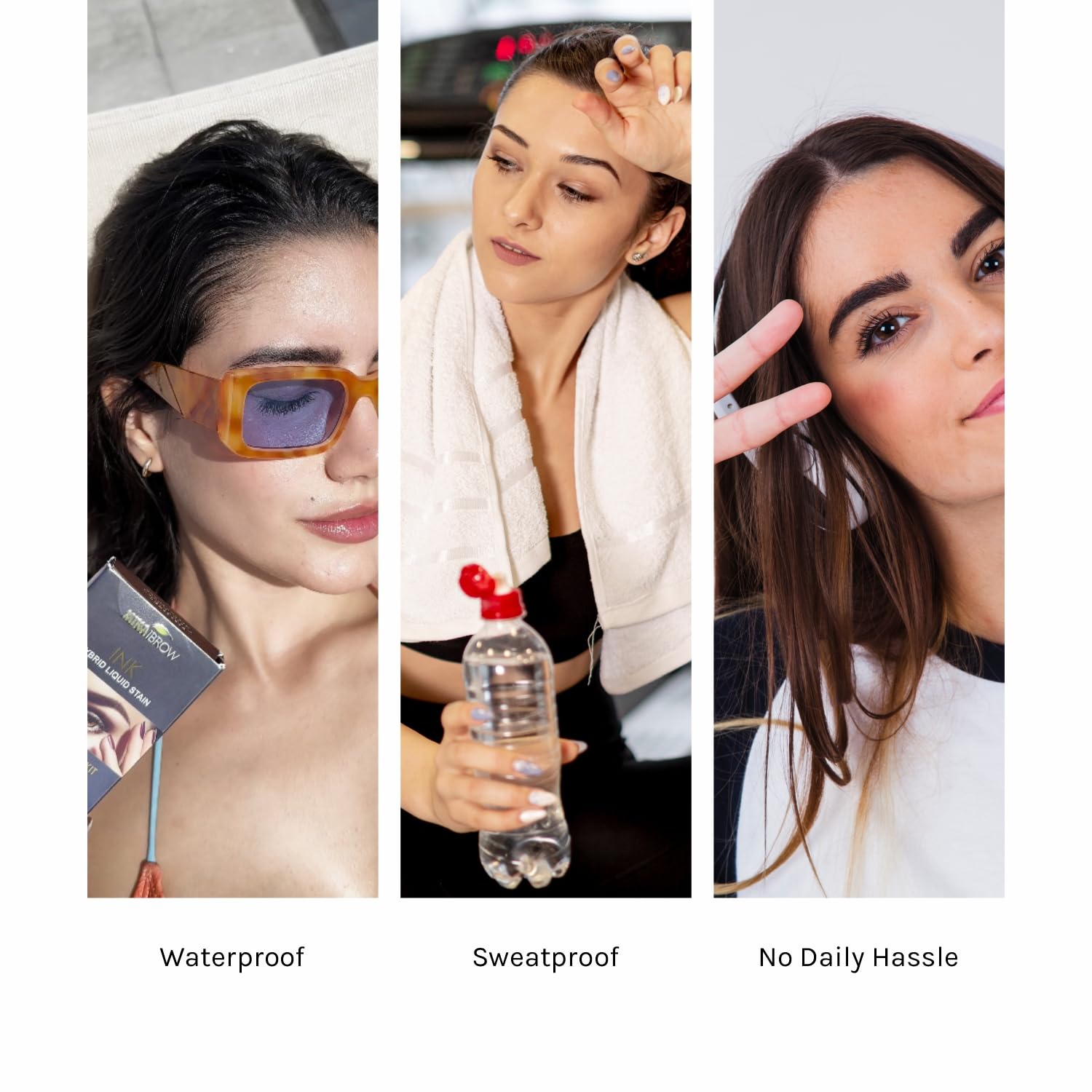 Mina Ibrow - Ink Hybrid Liquid Stain, Brow & Lash Tint Kit - Chestnut 14ml