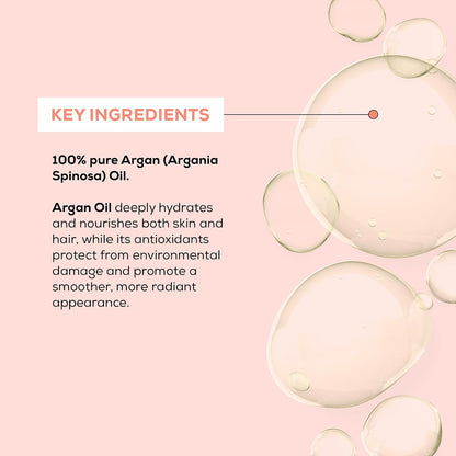 Cosmedica Skincare 100% Pure Argan Oil - Hair, Face & Skin Serum, 1oz