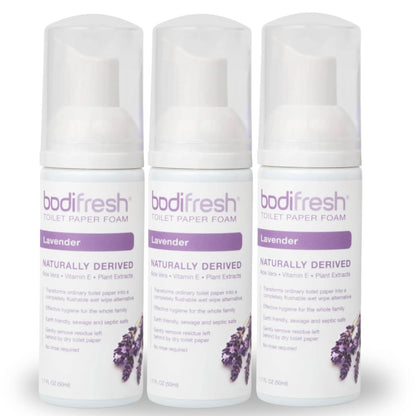 BODI FRESH - Toilet Paper Foam, Liquid Wet Wipe with Aloe & Vitamin E       1.7 Fl Oz - 3PACK