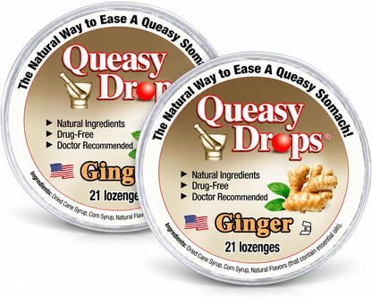 Three Lollies Queasy Drops - 21 ct (2-Pack)