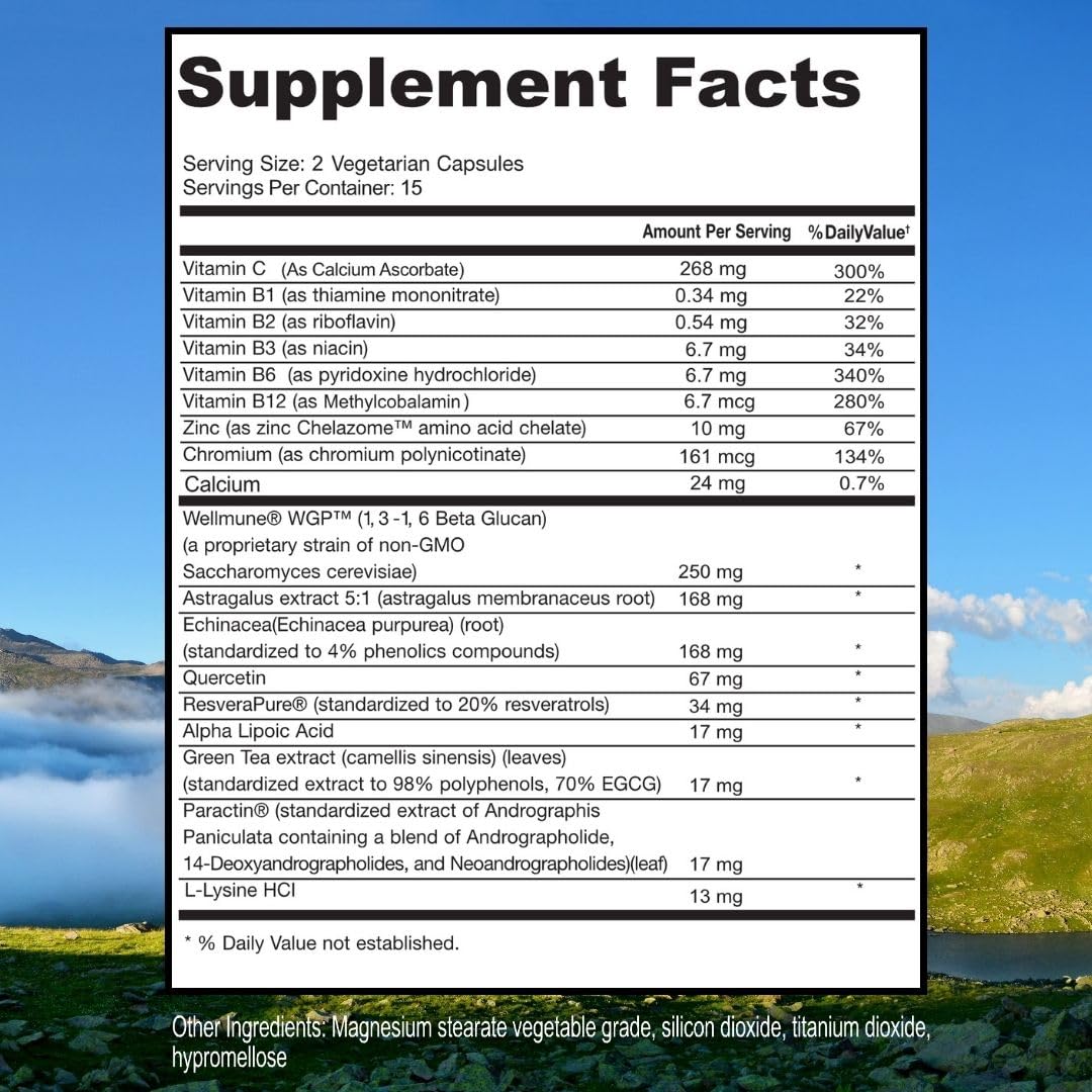 ScimeraMD® Scimune Immune Support Supplement with Zinc, Quercetin, Echinacea, and Wellmune® Beta Glucan