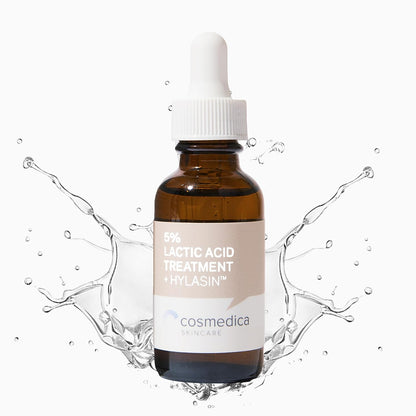 Cosmedica 5% Lactic Acid & Hylasin Serum - Dark Spot Remover for Face, 1oz