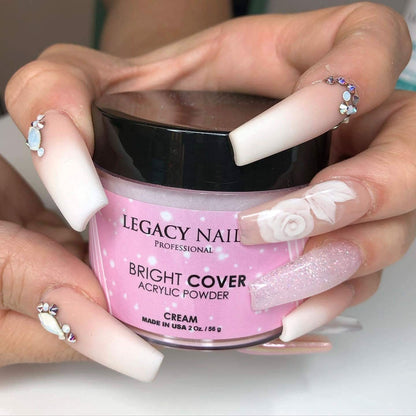 Legacy Nails Bright Cover CREAM Acrylic Powder 2 oz