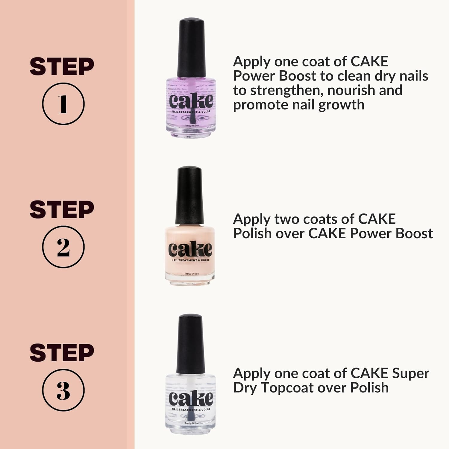 CAKE Nail Strengthening Polish - Amazing Grace