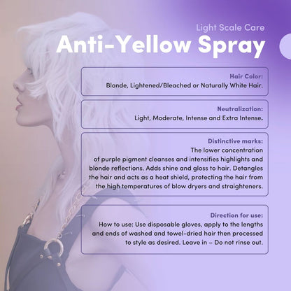 LISAP - Light Scale Hair Care Anti Yellow Spray 4.2 fl oz