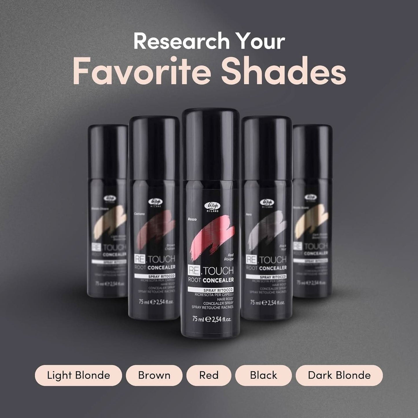 LISAP Retouch Root Concealer Spray 75ml